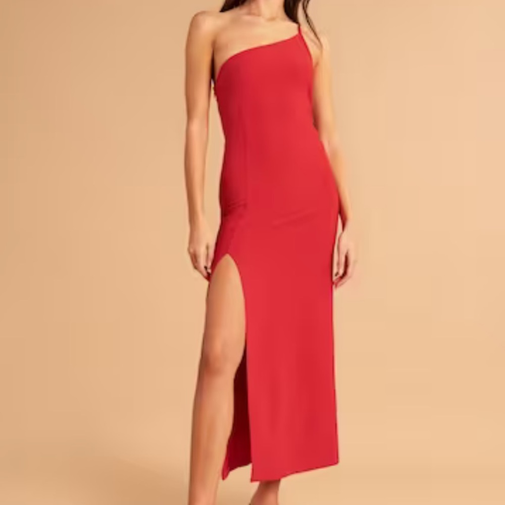 A&F Asymmetrical One-Shoulder Maxi Dress